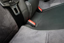 Skoda Octavia II A5 2006–2010 Autostoelhoezen eco-leer+stof+Alcantara Antara A001 (complete set, volledig interieur) foto 12