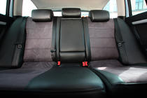 Skoda Octavia II A5 2006–2010 Autostoelhoezen eco-leer+stof+Alcantara Antara A001 (complete set, volledig interieur) foto 3