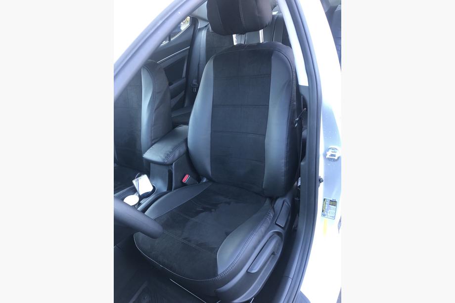 Hyundai Elantra (AD) 2015–2020 Autostoelhoezen eco-leer+stof+Alcantara Antara A001 (complete set, volledig interieur) Image