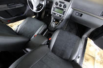 Volkswagen Touran 2003–2010 Autostoelhoezen eco-leer+stof+Alcantara Antara A001 (complete set, volledig interieur) foto 8