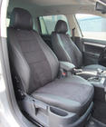 Skoda Octavia II A5 2010–2013 Autostoelhoezen eco-leer+stof+Alcantara Antara A001 (complete set, volledig interieur) foto 18