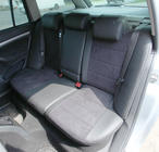 Skoda Octavia II A5 2010–2013 Autostoelhoezen eco-leer+stof+Alcantara Antara A001 (complete set, volledig interieur) foto 7