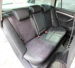 Skoda Octavia II A5 2010–2013 Autostoelhoezen eco-leer+stof+Alcantara Antara A001 (complete set, volledig interieur) foto 10