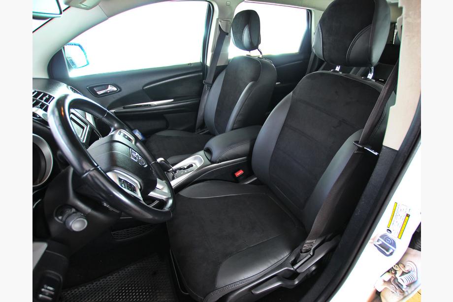 Dodge Journey 2008–2020 Autostoelhoezen kunstleer+stof+antara Antara A001 (3 rijen) Image