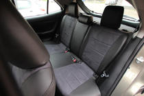 Toyota Yaris/Yaris Cross (XP210) 2020– Autostoelhoezen eco-leer+stof+Alcantara Antara A001 (complete set, volledig interieur) foto 5