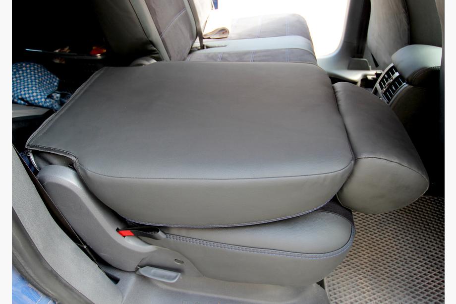 Volkswagen Caddy 2010–2015 Autostoelhoezen kunstleer + stof + alcantara Antara A001b (complete set voor het hele interieur) Foto 10