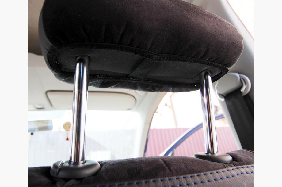 Volkswagen Caddy 2010–2015 Autostoelhoezen kunstleer + stof + alcantara Antara A001b (complete set voor het hele interieur) Foto 15