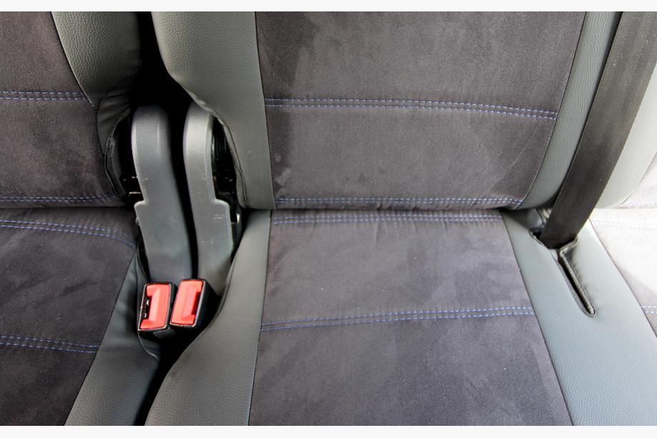 Volkswagen Caddy 2010–2015 Autostoelhoezen kunstleer + stof + alcantara Antara A001b (complete set voor het hele interieur) Foto 6