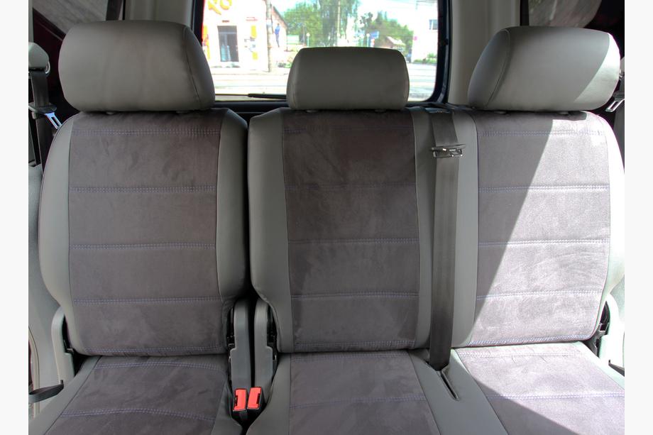 Volkswagen Caddy 2010–2015 Autostoelhoezen kunstleer + stof + alcantara Antara A001b (complete set voor het hele interieur) Foto 7