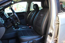 Ford Focus III 2011–2017 Autostoelhoezen eco-leer+stof+antara Antara A001g (complete set voor het interieur) foto 13