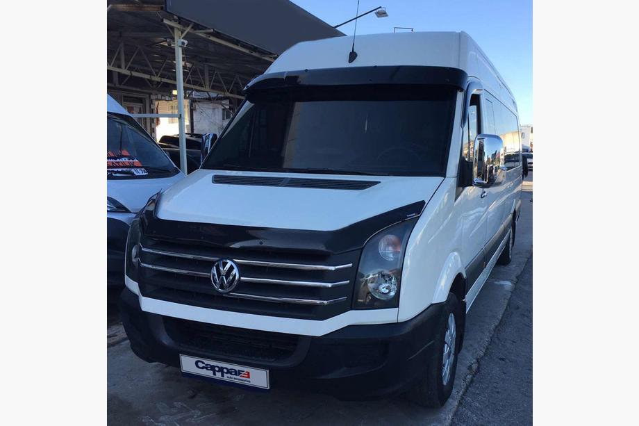 Mercedes Sprinter W906 2006–2018 Voorruit zonneklep op frame V2 (zwart hoogglans, 5 mm) Foto 10