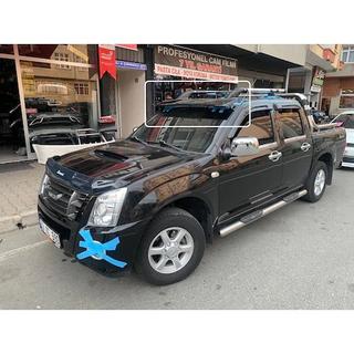 Zonneklep voor voorruit op frame V1 (hoogglans zwart, 5 mm) Isuzu D-Max 2011–2019 foto 1
