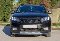 Dacia Sandero 2013–2020 Voorbumperbeschermer Texas (60 mm, RVS) foto 2
