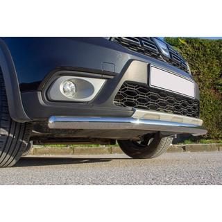 Voorbumperbeschermer Texas (60 mm, RVS) Dacia Sandero 2013–2020 foto 1