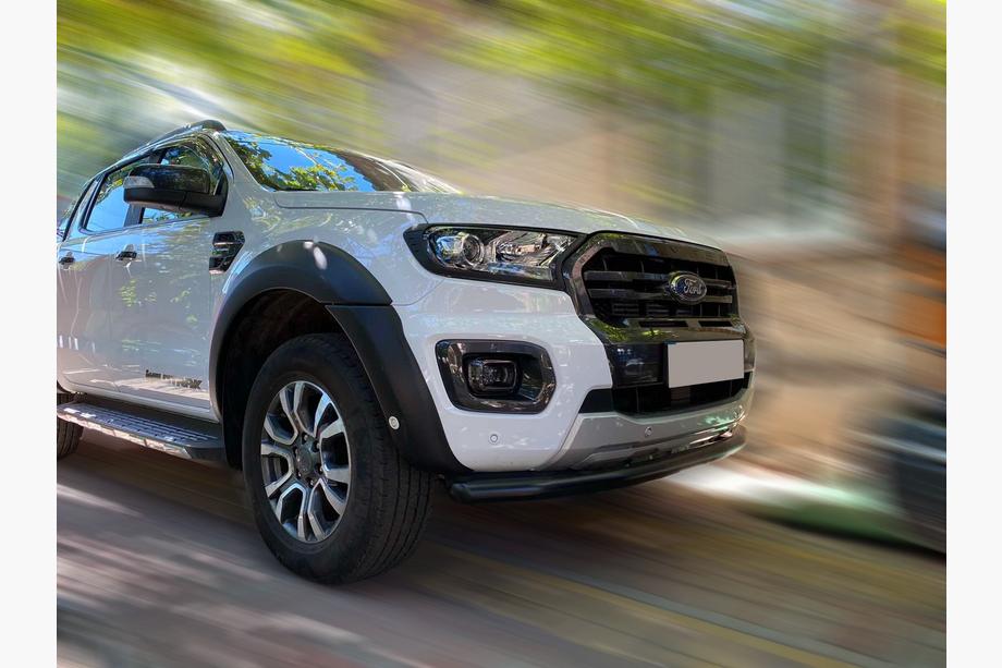 Ford Ranger 2011–2022 Texas frontbullbar voor 2015+ (76mm, zwart) Image
