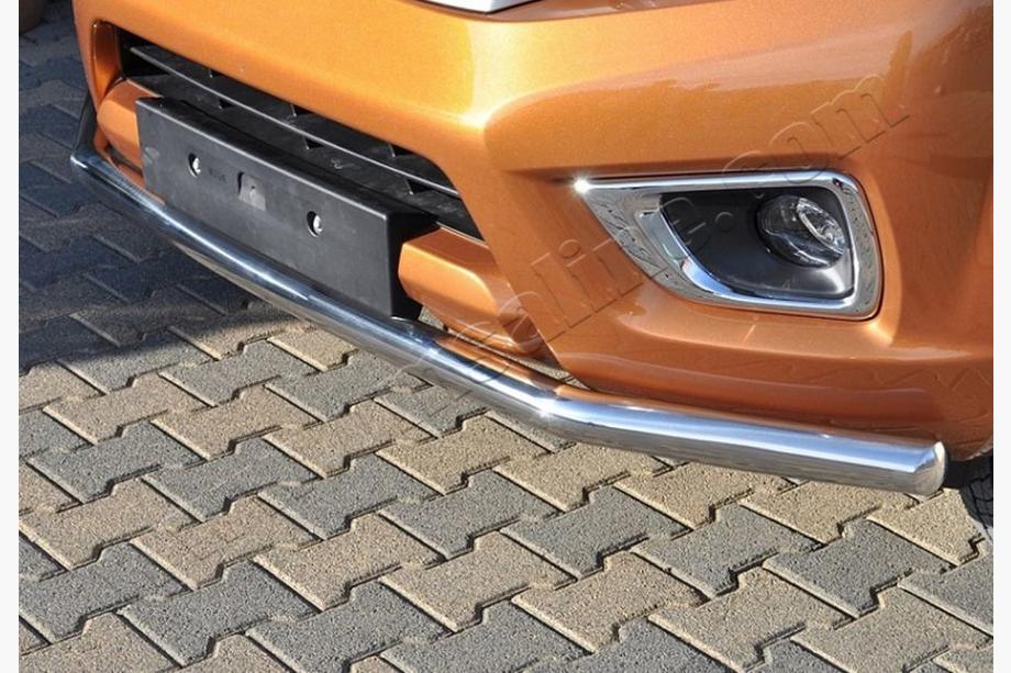 Mitsubishi L200 2015–2024 Voorbumperbescherming Texas 2015-2019 (76 mm, RVS) Foto 1