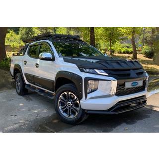 Dubbele bullbar voorzijde Vegas 2019+ (zwart, 76 mm) Mitsubishi L200 2015–2024 foto 2