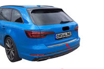 Audi A4 B9 2015–2024 Achterbumper beschermlijst OmsaLine (Avant, RVS) foto 1