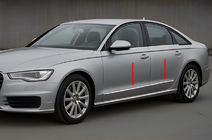 Audi A6 C7 2011–2017 Chromen deurlijsten (6 stuks) foto 1