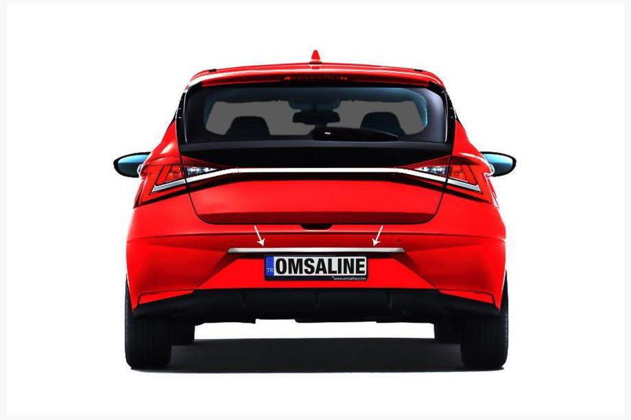 Hyundai I-20 2020– Chromen sierlijst boven kenteken OmsaLine (RVS) Image