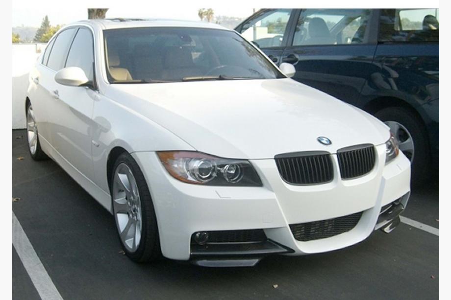 BMW 3-serie E90/E91 2005–2011 DPT frontlip flaps (voor E90 M-Sport 2005-2008, hoogglans zwart, 2 stuks) Image