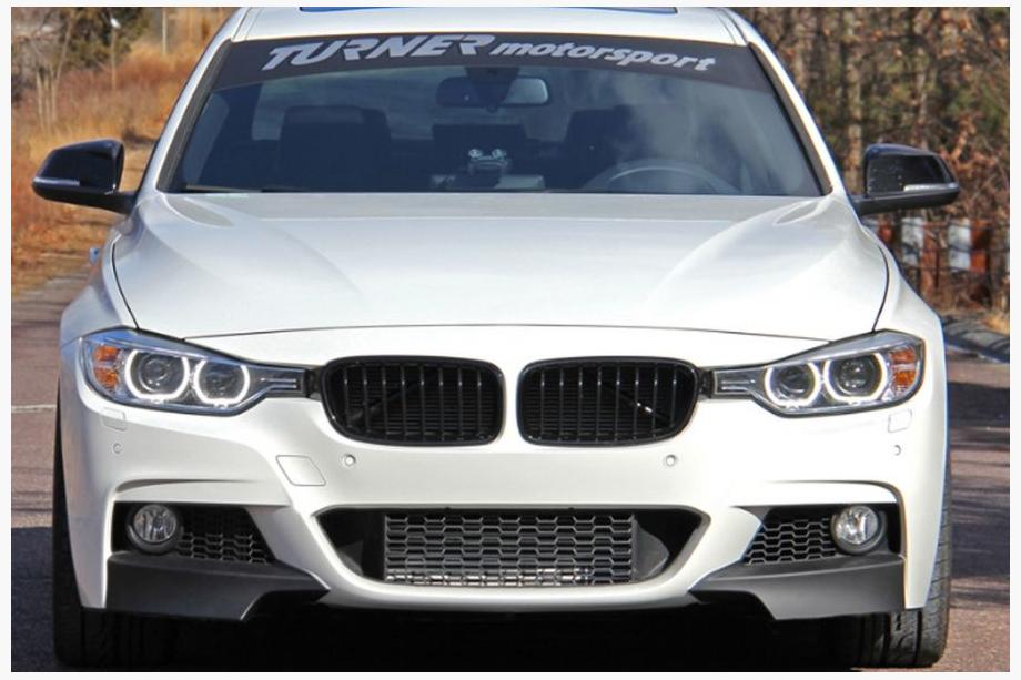BMW 3 Serie F30/F31 2012–2019 Frontbumper lip Flap (zwart) Image