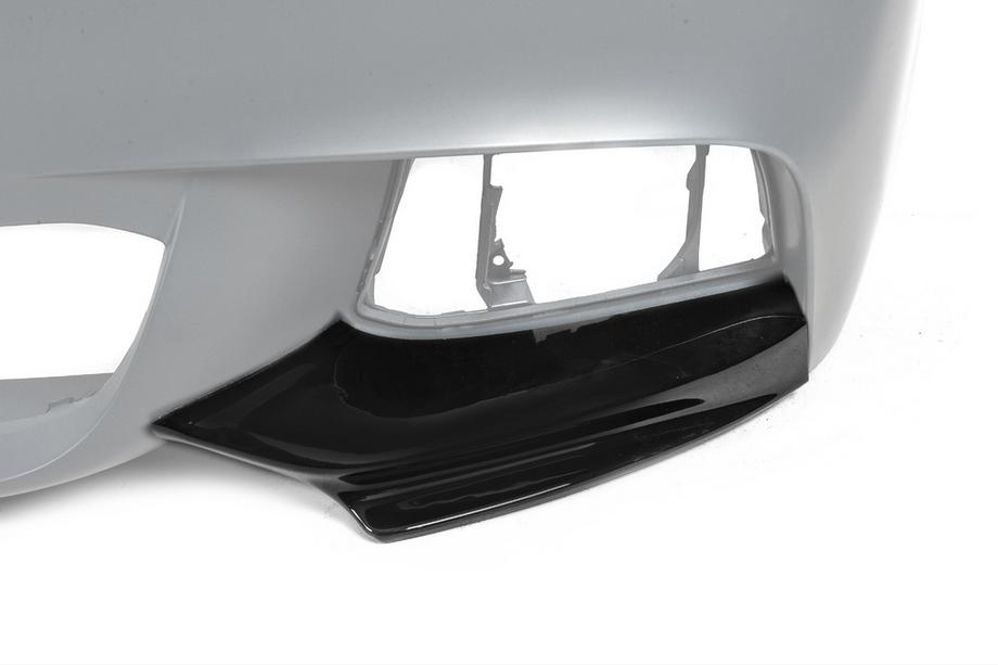 BMW 5 Serie F10/F11 2010–2016 Voorbumperlip DPT Flap (voor M-Performance, hoogglans zwart) Foto 8