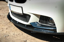 BMW 5 Serie F10/F11 2010–2016 Voorbumper lipspoiler OmsaLine (zwart) foto 2