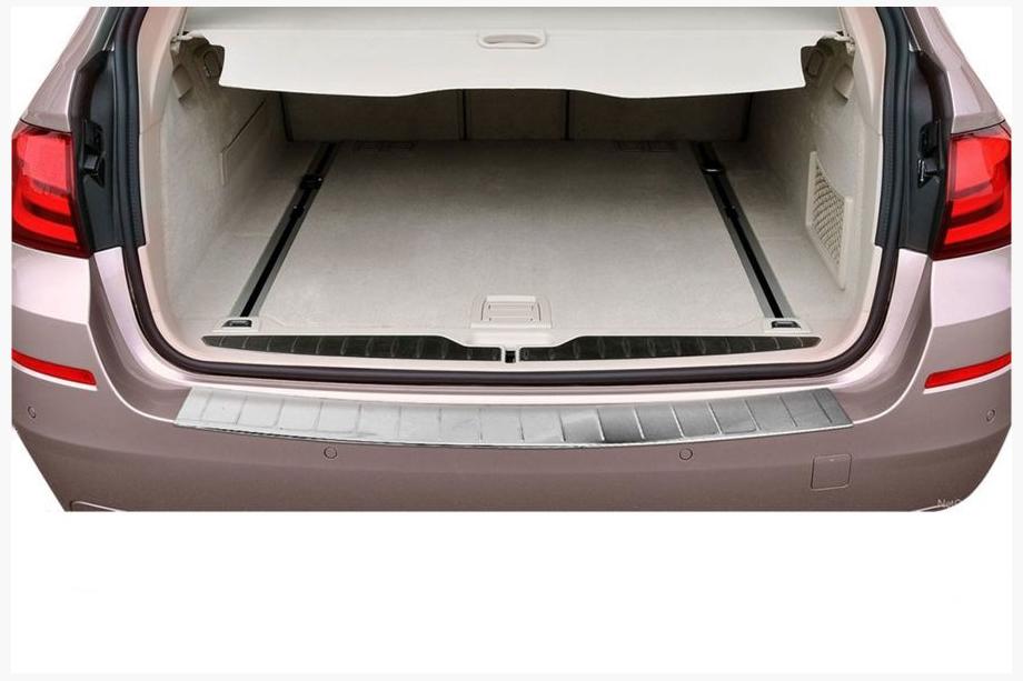 BMW 5 Serie F10/F11 2010–2016 OmsaLine achterbumperbeschermer (SW, RVS) Image