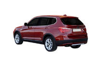 BMW X3 F25 2011–2018 RVS sierstrip boven kentekenplaat foto 1