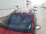Renault Sandero 2007–2013 Zonneklep voor voorruit (LED, mat zwart) foto 1