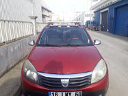 Renault Sandero 2007–2013 Zonneklep voor voorruit (LED, mat zwart) foto 2