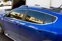Dacia Sandero 2021– Complete raamomlijsting (14-delig, RVS) foto 1