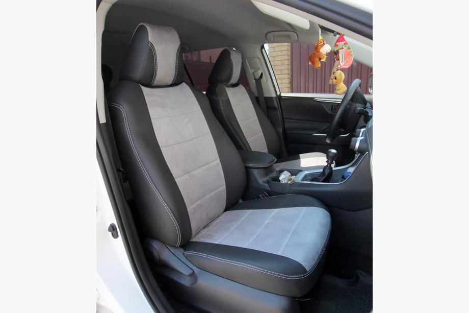 Toyota Rav 4 2019–2025 Autostoelhoezen eco-leer + stof + Antara Antara A0010 (complete set) Image
