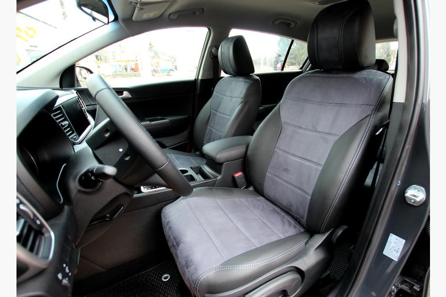 Kia Sportage 2021– Autostoelhoezen eco-leer + stof + Antara Antara A0010 (complete set) Image