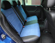 Volkswagen Passat B5 1997–2005 Autostoelhoezen eco-leer + stof + alcantara Antara A006 (complete set) foto 5
