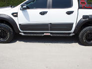 Ford Ranger 2007–2011 Side steps Dakar V2 zonder LED (2 stuks, metaal) foto 4