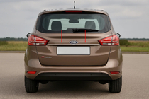Ford B-Max 2012–2017 Chromen strip boven kenteken (RVS) foto 1