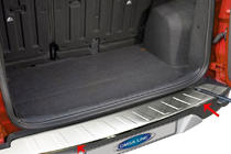 Ford EcoSport 2013–2022 Achterbumper beschermplaat (2013-2017, RVS) foto 1