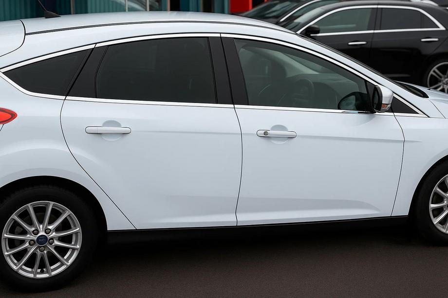 Ford Focus III 2011–2017 Complete raamomlijsting HB (12-delig, RVS) Image