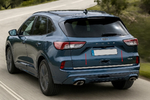 Ford Kuga/Escape 2019– RVS kofferbakrand foto 2