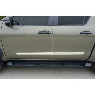 Deurlijsten (4-delig, RVS) Nissan Navara/NP300 2016– foto 1
