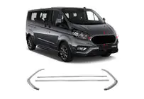 Ford Custom 2013–2022 Grilleomlijsting 2018+ (4-delig, RVS) foto 3