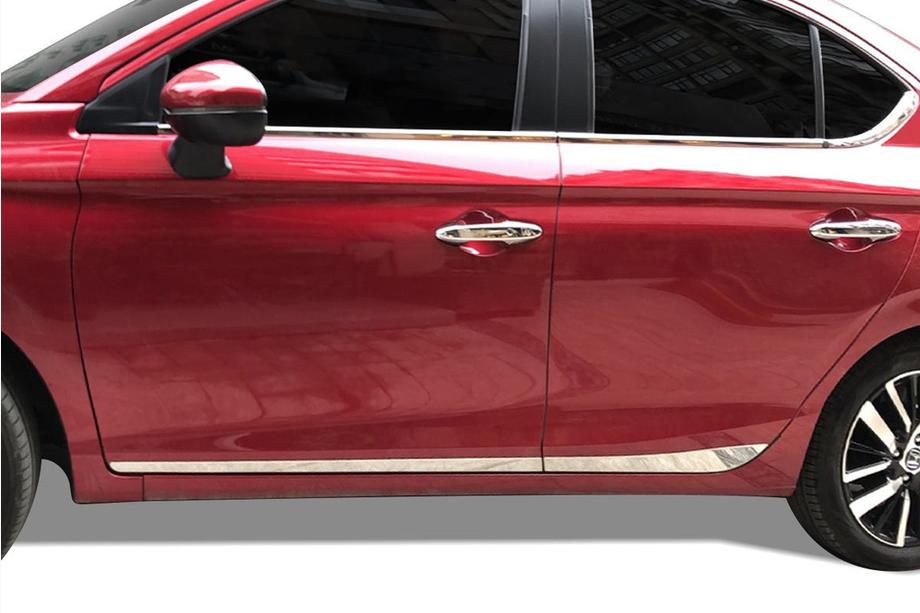 Honda City 2021– Deurmouldings SD (4 stuks, RVS) Image