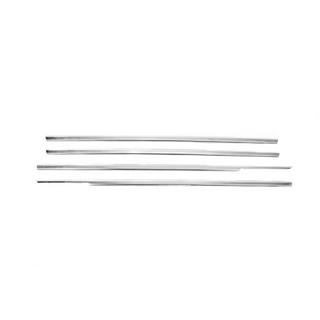Buiten raamomlijsting set (4-delig, RVS) Honda Civic 1995–2001 foto 2