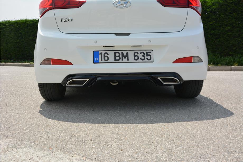 Hyundai I-20 2014–2020 Achterdiffusor Meliset (spuitklaar) Foto 1