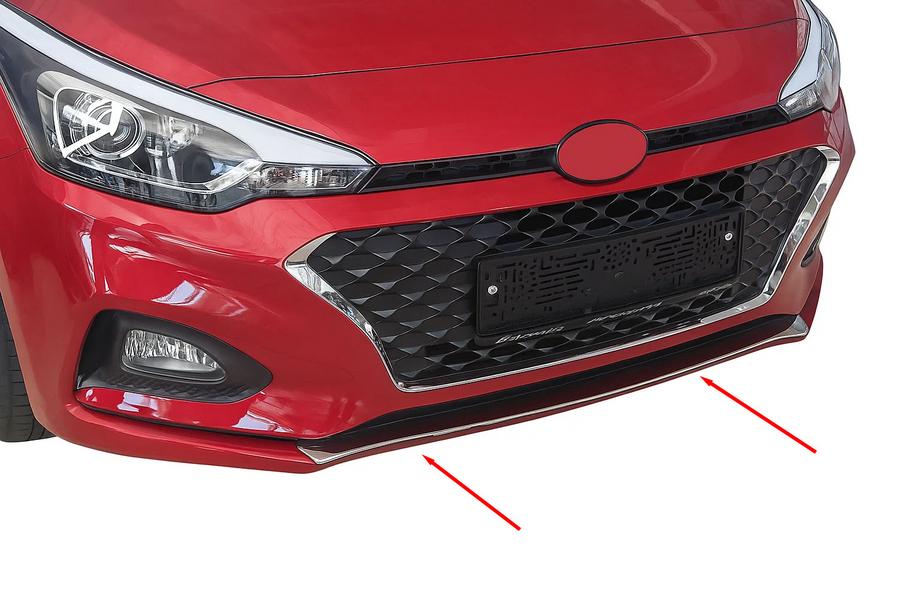 Hyundai I-20 2014–2020 RVS sierlijst voor bumpergrille 2018-2020 Image