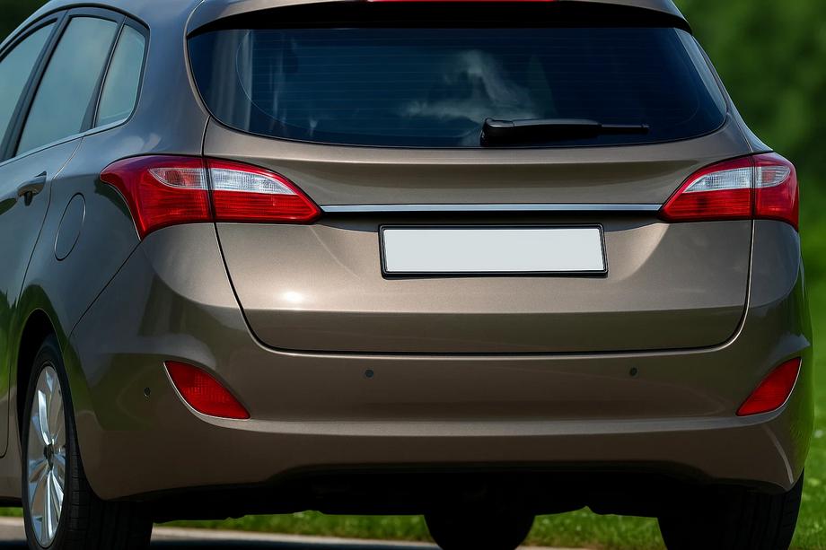 Hyundai I-30 2012–2017 Chroom sierstrip boven kenteken (SW, RVS) Image