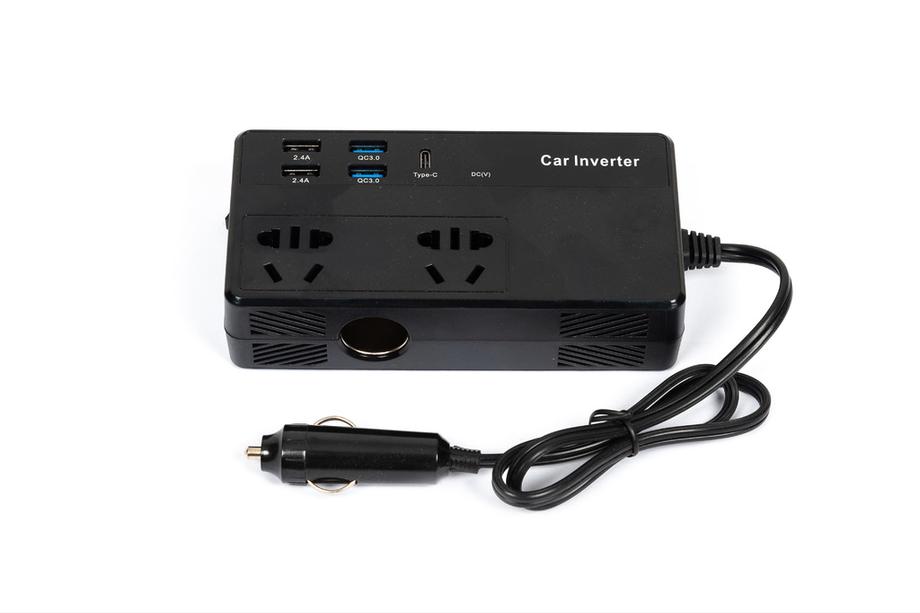 Auto-omvormer 12V naar 220V met USB & Type-C CZ02 Image
