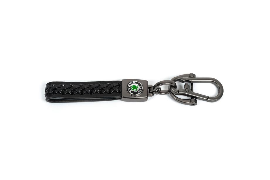 Skoda Leren sleutelhanger V2 met Skoda-logo Image